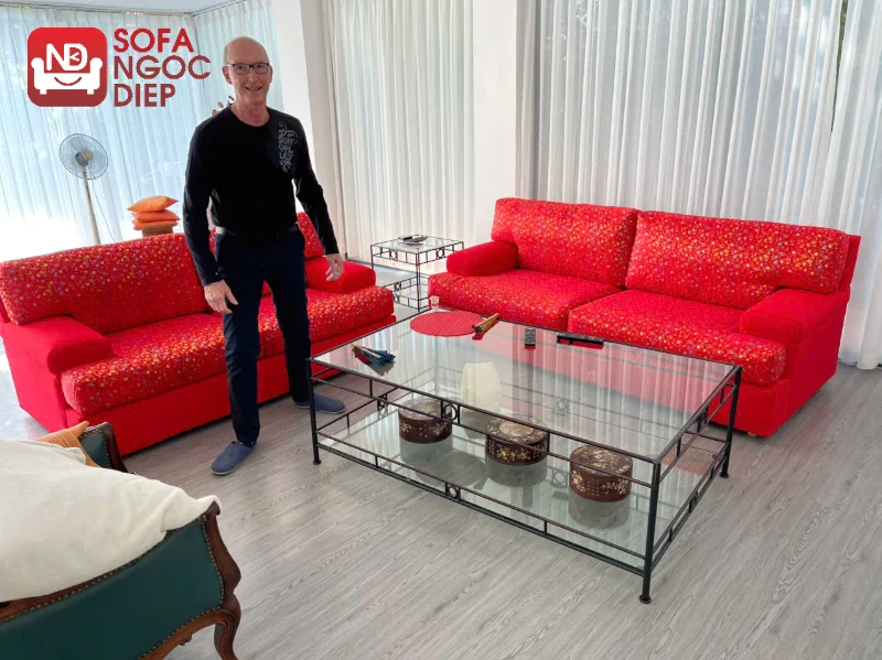 Ghế sofa sử dụng chất liệu da Microfiber cao cấp
