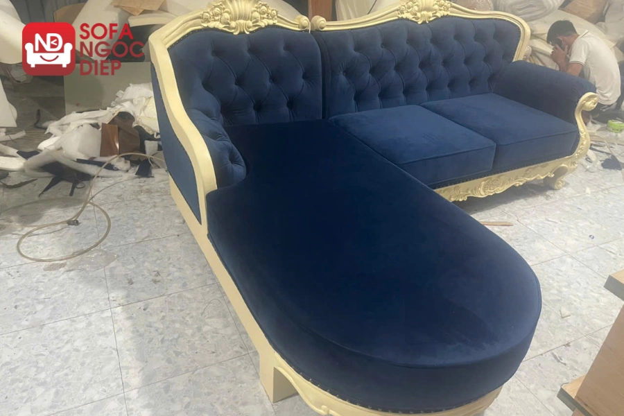 Bọc ghế sofa chữ L giá tốt, chất liệu uy tín & quy trình nhanh chóng