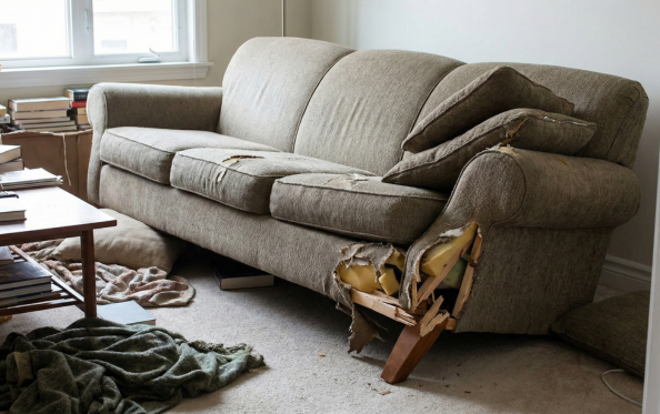 Ghế sofa bị gãy