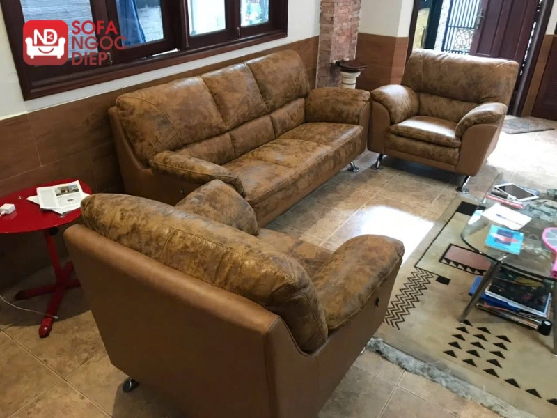 đóng sofa da thật